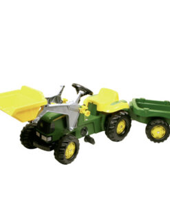 Rolly Toys 023110 RollyKid John Deere Tractor met Lader en Aanhanger