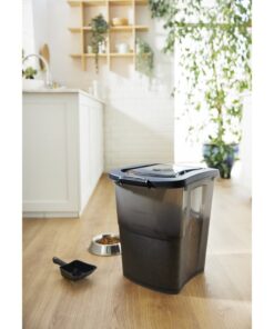 Rotho Archi Pet Food Container 38L Antraciet/Transparant - Afbeelding 3