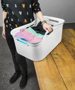 Rotho Flexibele Wasmand Brisen 41 L Wit - Afbeelding 3