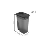 1L Antraciet Transparant