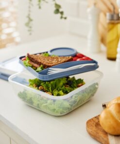 Rotho Salad To Go Lunchbox 1.7L Horizon Blauw - Afbeelding 3