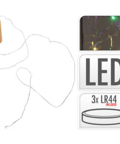 S.I.A. Flessenstop Lichtsnoer met 8 Multicolor LED Lampjes IP44 - Afbeelding 3