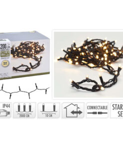 S.I.A.Koppelbare Kerstverlichting Starter Set 200 LEDs 20M IP44