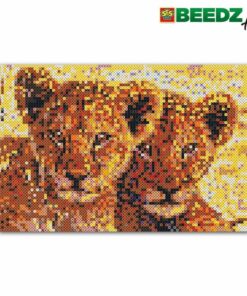 SES Creative Beedz Art Strijkkralen Leeuwenwelpen 30x45.5 cm 7000 Stuks
