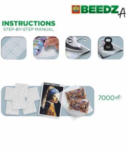 Alternative view of SES Creative Beedz Art Strijkkralen Meisje met de Parel 45.5x30 cm 7000 Stuks