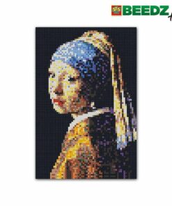 SES Creative Beedz Art Strijkkralen Meisje met de Parel 45.5x30 cm 7000 Stuks