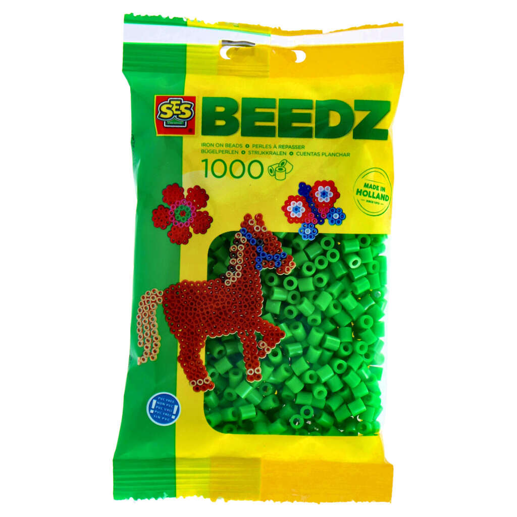 SES Creative Beedz Strijkkralen Groen 1000 Stuks