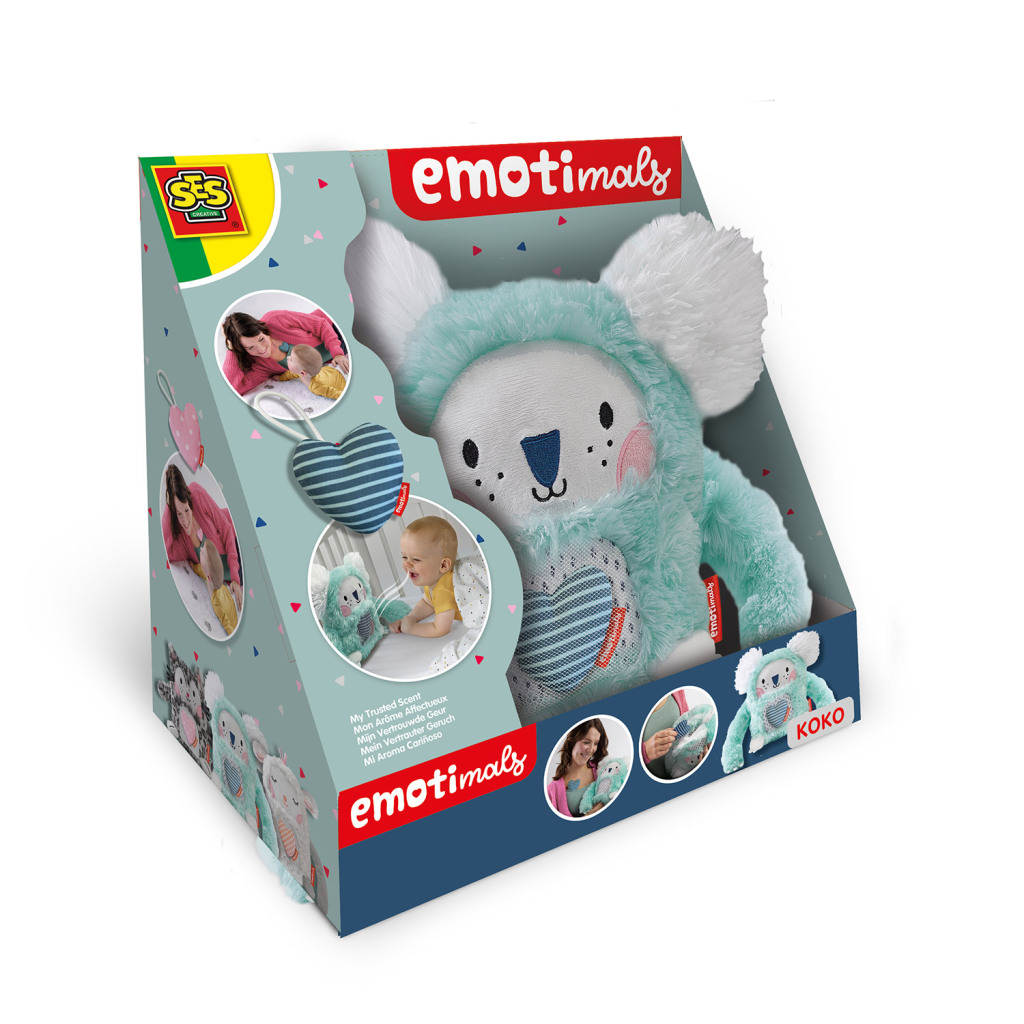 SES Creative Emotimals Mijn Vertrouwde Geur Koko Knuffel - Afbeelding 3