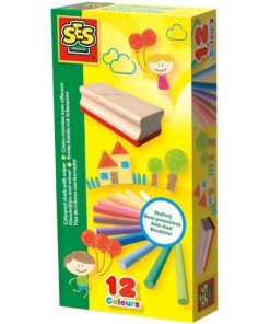 Alternative view of SES Creative Kleurkrijtjes met Wisser 12 Stuks