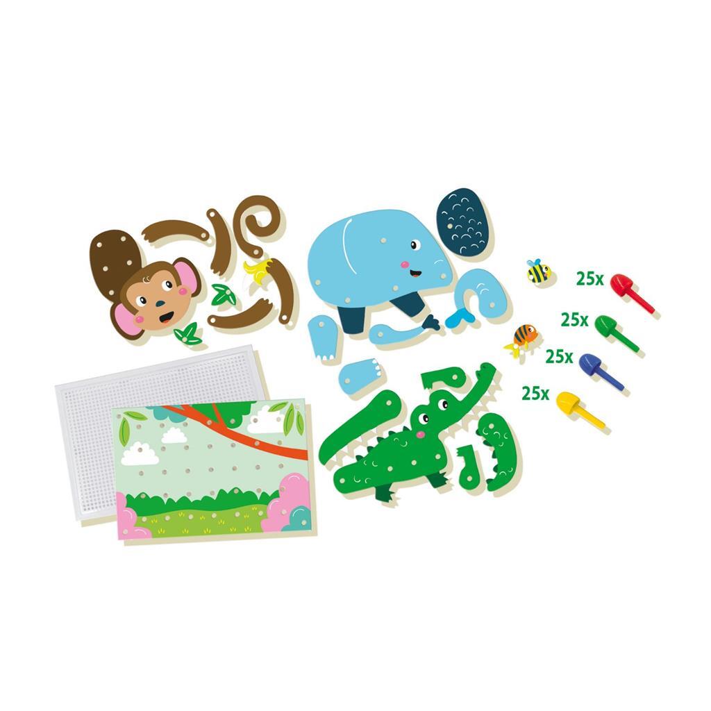SES Creative Mozaïek Pinnenbord Dieren - Afbeelding 2
