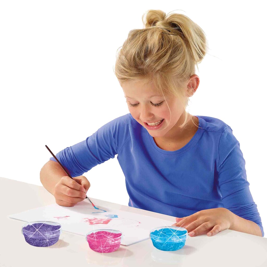 SES Creative Plakkaatverf Glitter 6x45 ml - Afbeelding 3