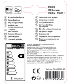 Scanpart Afzuigkaplamp E14 20w Led T26 - Afbeelding 3