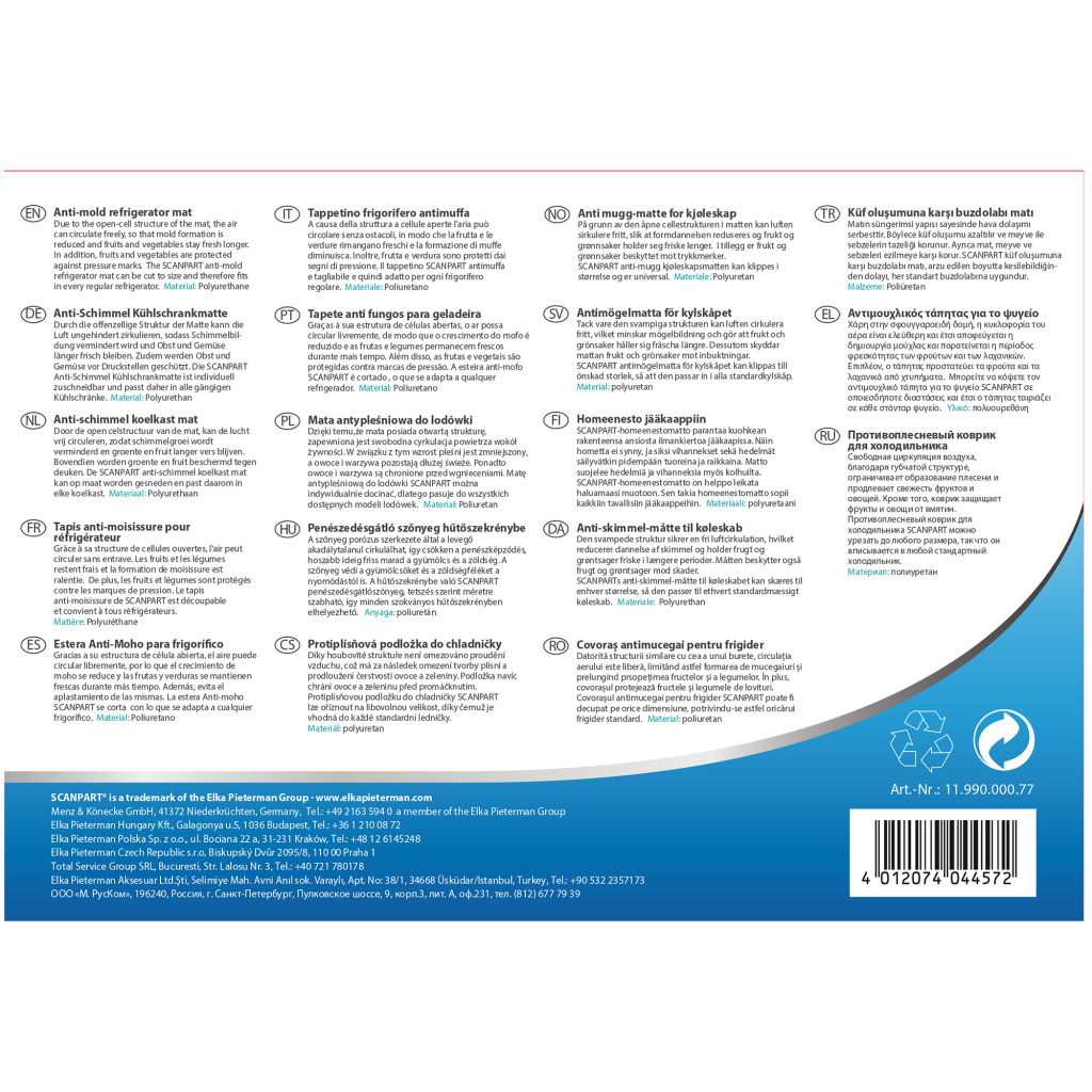 Scanpart Anti-schimmelmat 46x29,5cm - Afbeelding 3