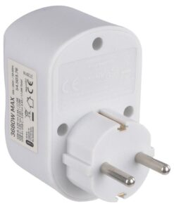 Alternative view of Scanpart Doorvoerstekker met RA en 1x USB-A + 1x USB-C Wit