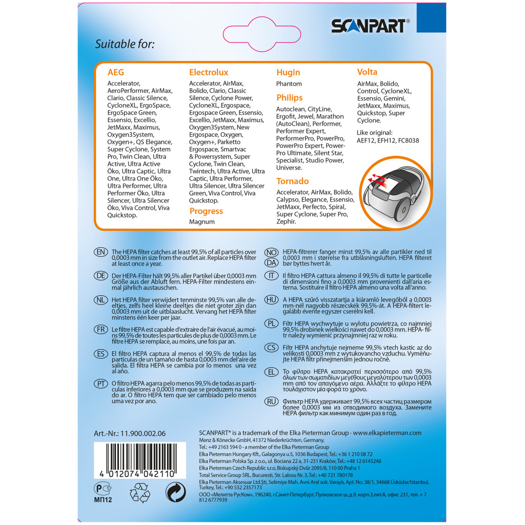 Scanpart Phi/ele S-class Filter Efh12 - Afbeelding 3