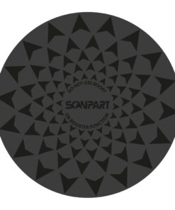 Scanpart Speed Inductiemat Set 2x20/2x26 cm Zwart - Afbeelding 3