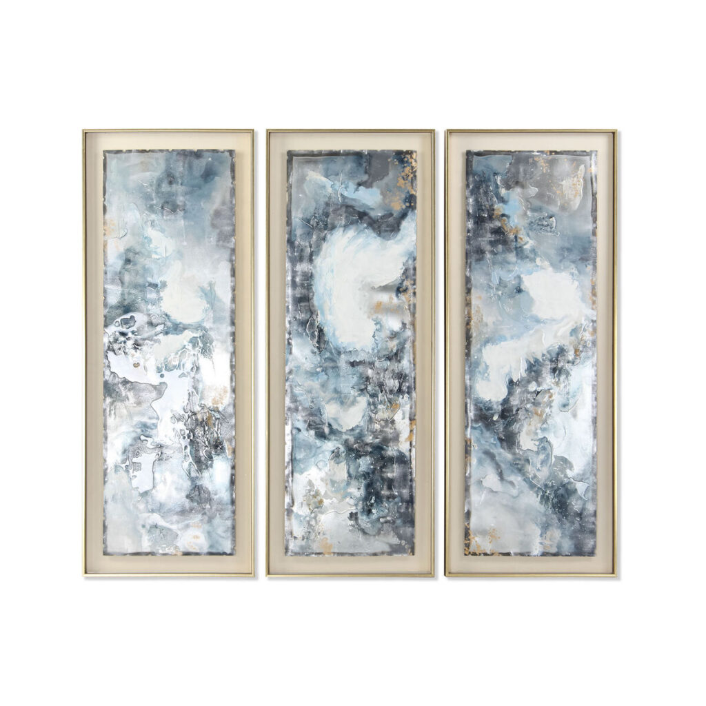 Schilderij DKD Home Decor Abstract Modern (53,5 x 5 x 140 cm) (3 Stuks)