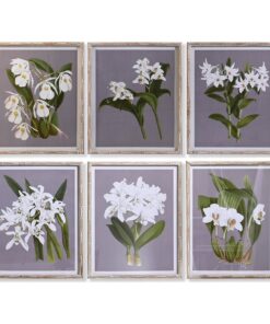Schilderij DKD Home Decor Spar Kristal 50 x 60 x 2,8 cm 50 x 2,8 x 60 cm Blommor (6 Onderdelen)