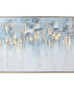Schilderij Home ESPRIT Blauw Wit Abstract Modern 187 x 3,8 x 126 cm