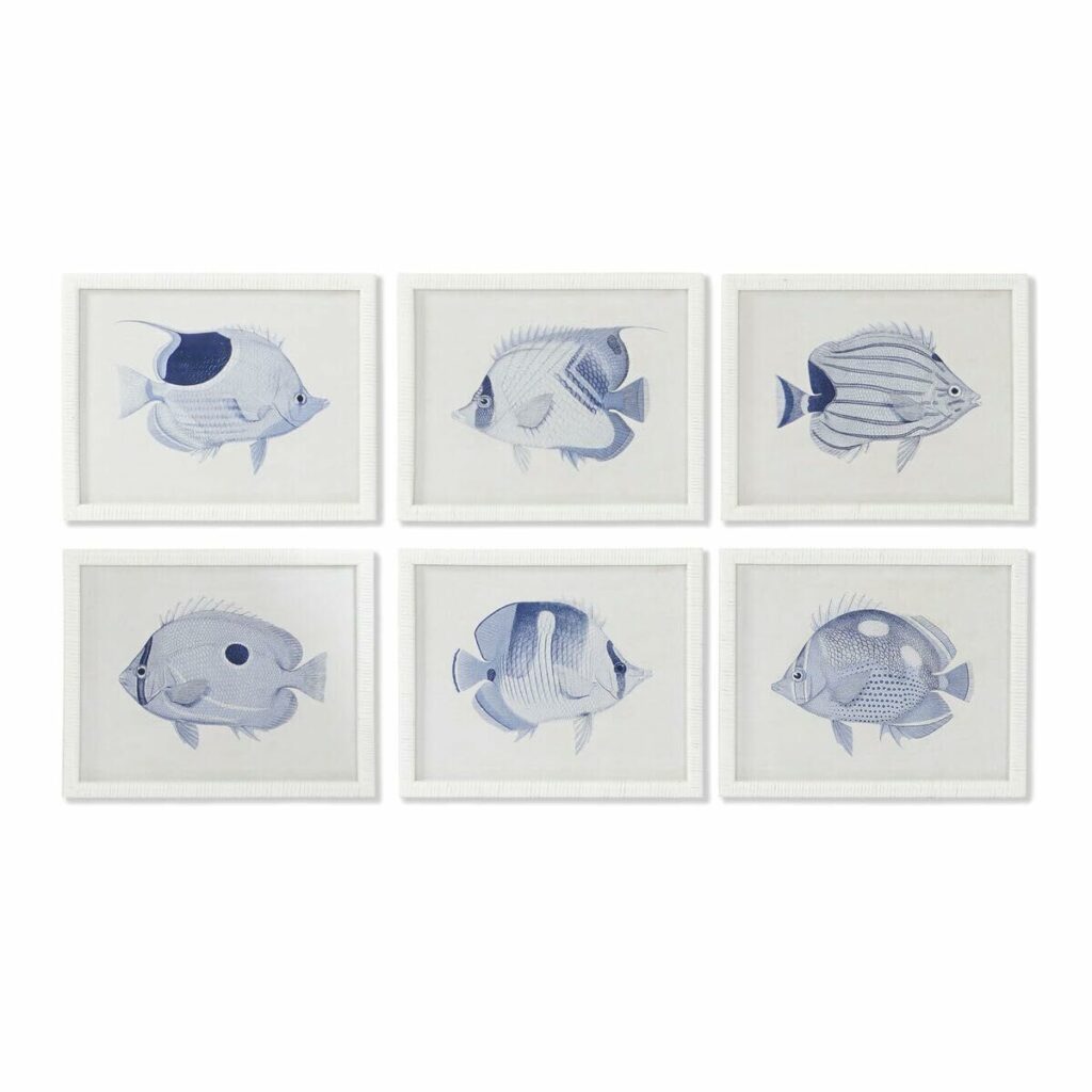 Schilderij Home ESPRIT Multicolour 6 Stuks