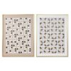 Schilderij Home ESPRIT Wit Beige Gouden Modern Stads 90 x 3,5 x 120 cm (2 Stuks)