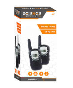 Science Experiment T-388 Walkie Talkie + Licht Zwart - Afbeelding 3
