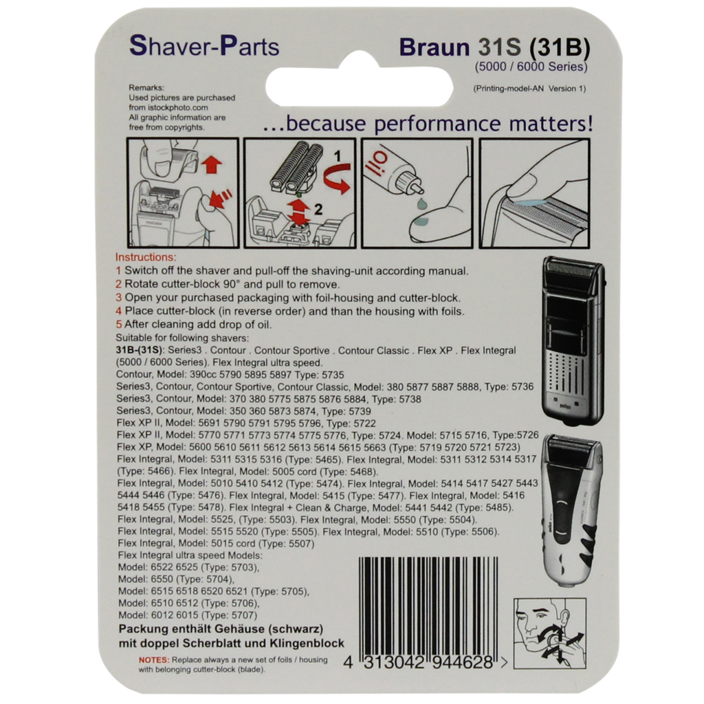 Shaver-Parts Braun Combipack Alt 31s - Afbeelding 3