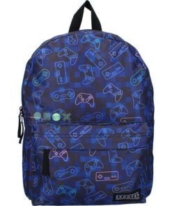 Skooter Rugzak Never Underestimate Gamers 39x29x12 cm Donkerblauw/Zwart