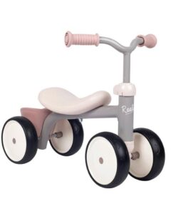 Smoby Rookie Loopfiets Roze/Grijs/Wit
