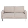 Sofa 163 x 87 x 90 cm Synthetisch materiaal Beige Metaal