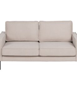 Sofa 163 x 87 x 90 cm Synthetisch materiaal Beige Metaal
