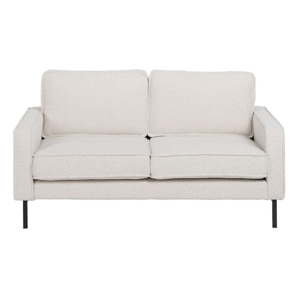 Sofa 163 x 87 x 90 cm Synthetisch materiaal Beige Metaal