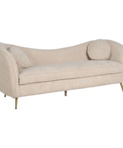 Sofa Beige 195 x 74 x 77 cm