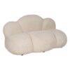 Sofa Beige Polyester Dennenhout 149 x 76 x 77 cm
