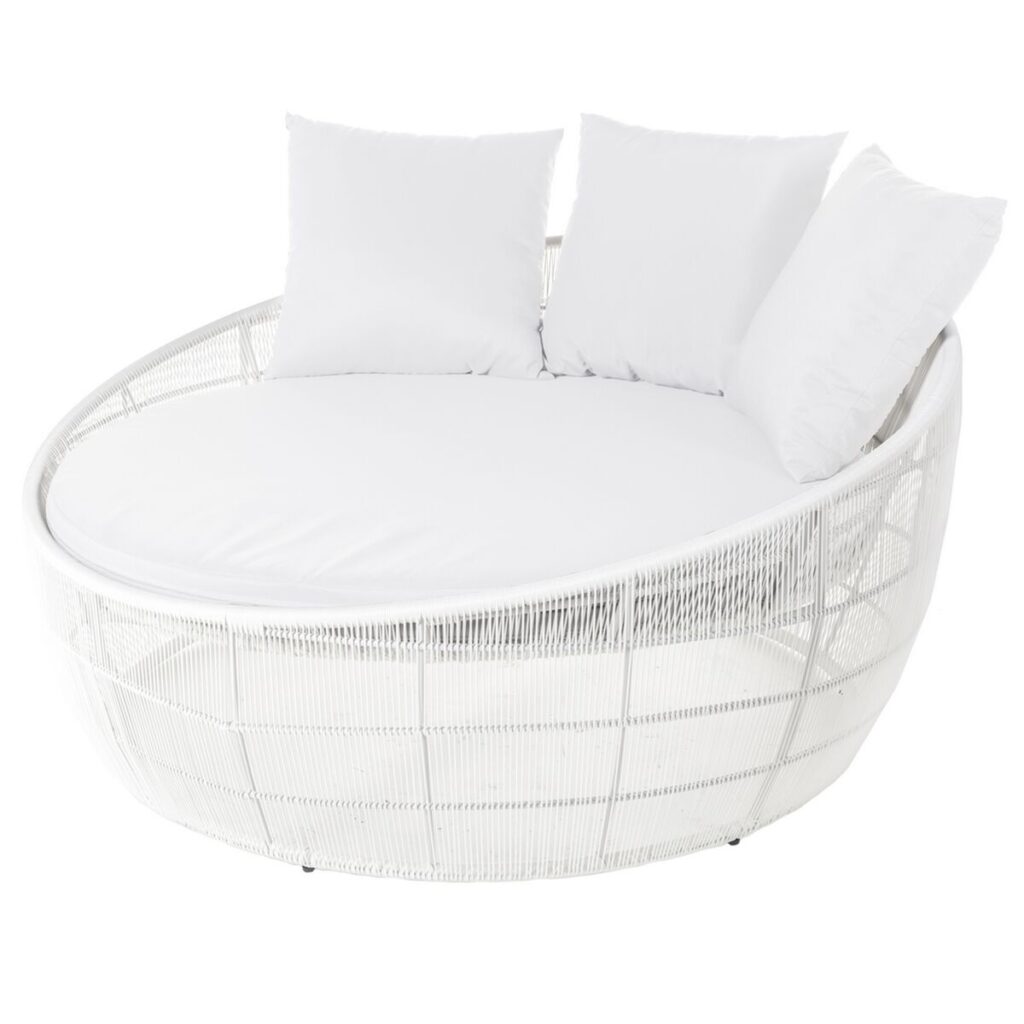 Solstol Dido 160 x 160 x 76 cm Cirkelvormig Wit