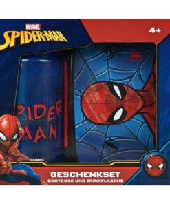 Alternative view of Spiderman Broodtrommel en Drinkfles Rood/Zwart/Blauw