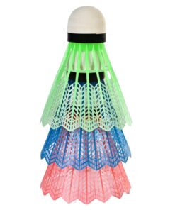 Alternative view of SportX Shuttles in Koker 3 Stuks Rood/Groen/Blauw