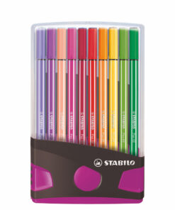 Stabilo Pen 68 in 20 Kleuren Antraciet/Roze