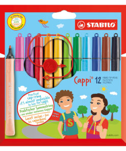 Stabilo Viltstiften Cappi Etui 12 Stuks