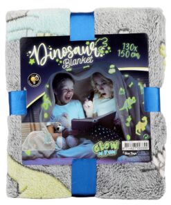 Alternative view of Star Toys Glow in the Dark Dino Deken 150x130 cm