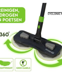Starlyf Elektrische Mop Zwart/Groen - Afbeelding 3