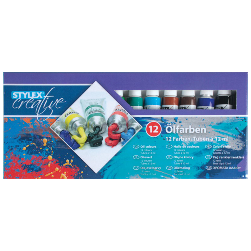 Stylex Olieverf 12 Tubes - Afbeelding 2