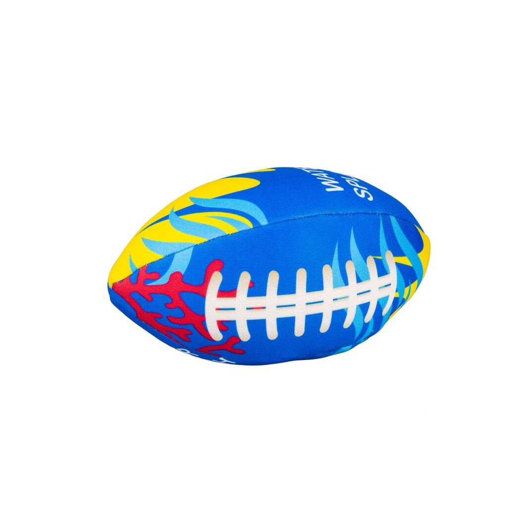Summertime Soft Water Splash Mini Rugbybal Geel/Blauw - Afbeelding 2