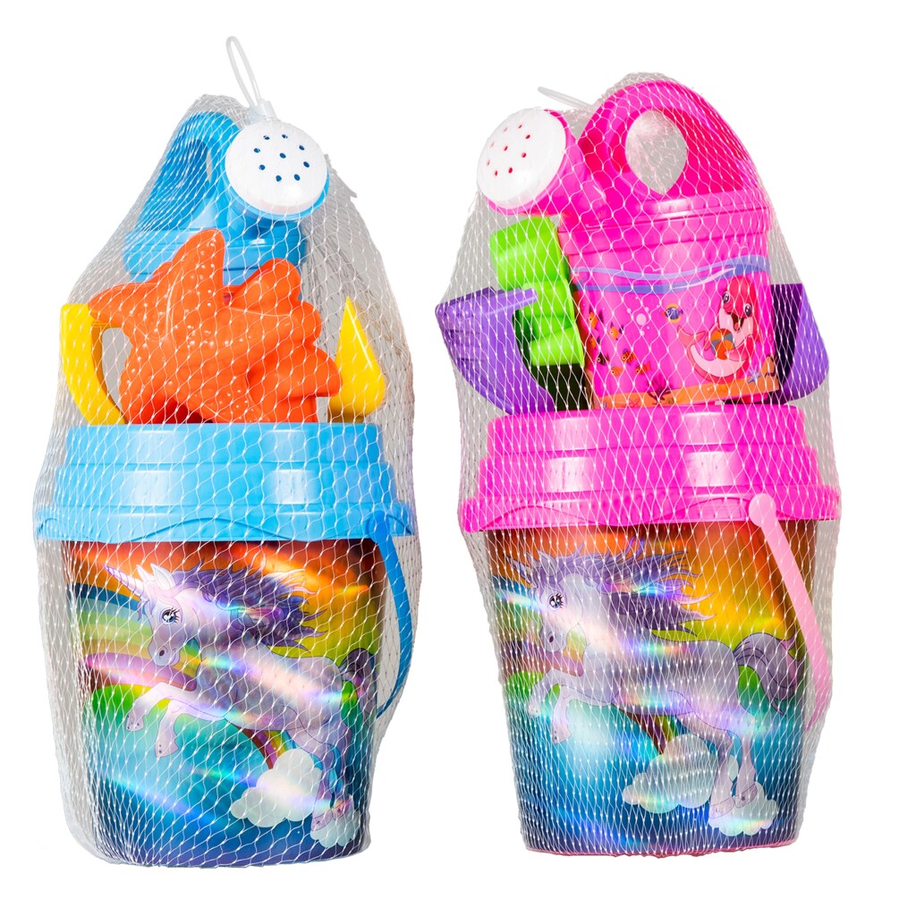 Summertime Strandset Unicorn Laser Print 7dlg 2ass - Afbeelding 2