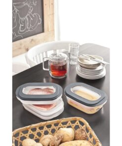Sunware Home Vleeswarendoos 3-Laags Grijs/Transparant - Afbeelding 3
