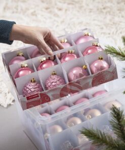 Alternative view of Sunware Nesta Kerstballen Opbergbox 45L 64 Ballen Zilver/Transparant