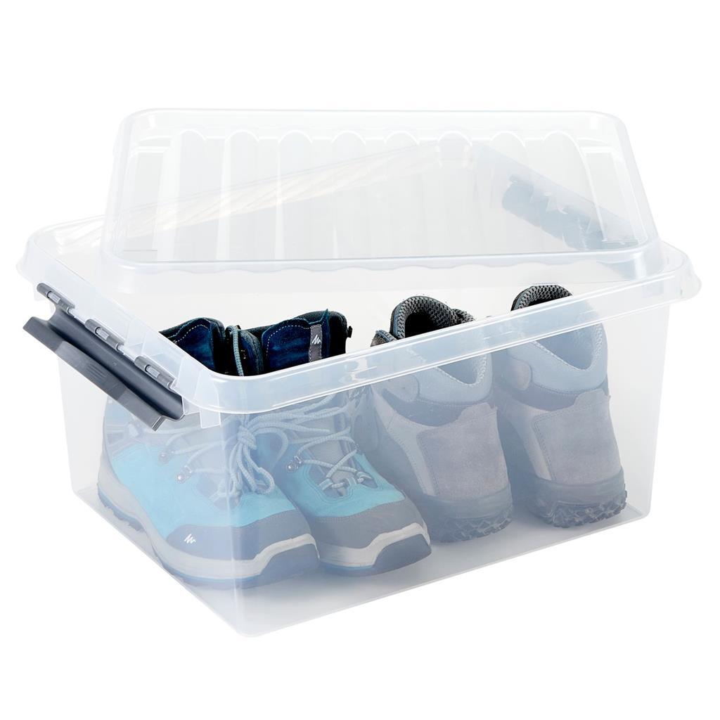 Sunware Q-Line Opbergbox 36L Transparant/Grijs - Afbeelding 2