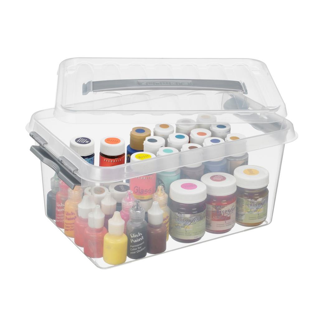 Sunware Q-Line Opbergbox 6L Transparant/Grijs - Afbeelding 2