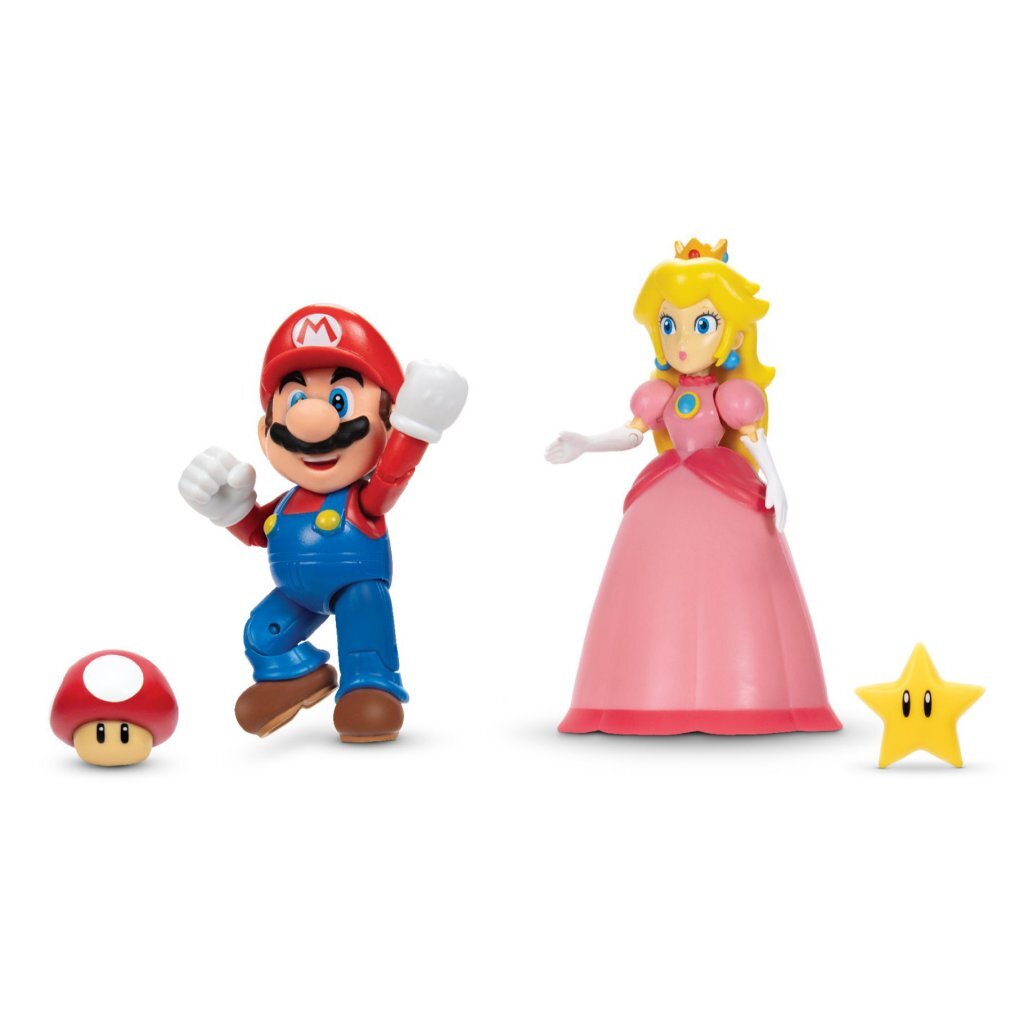 Super Mario Figuren Mario en Peach - Afbeelding 2