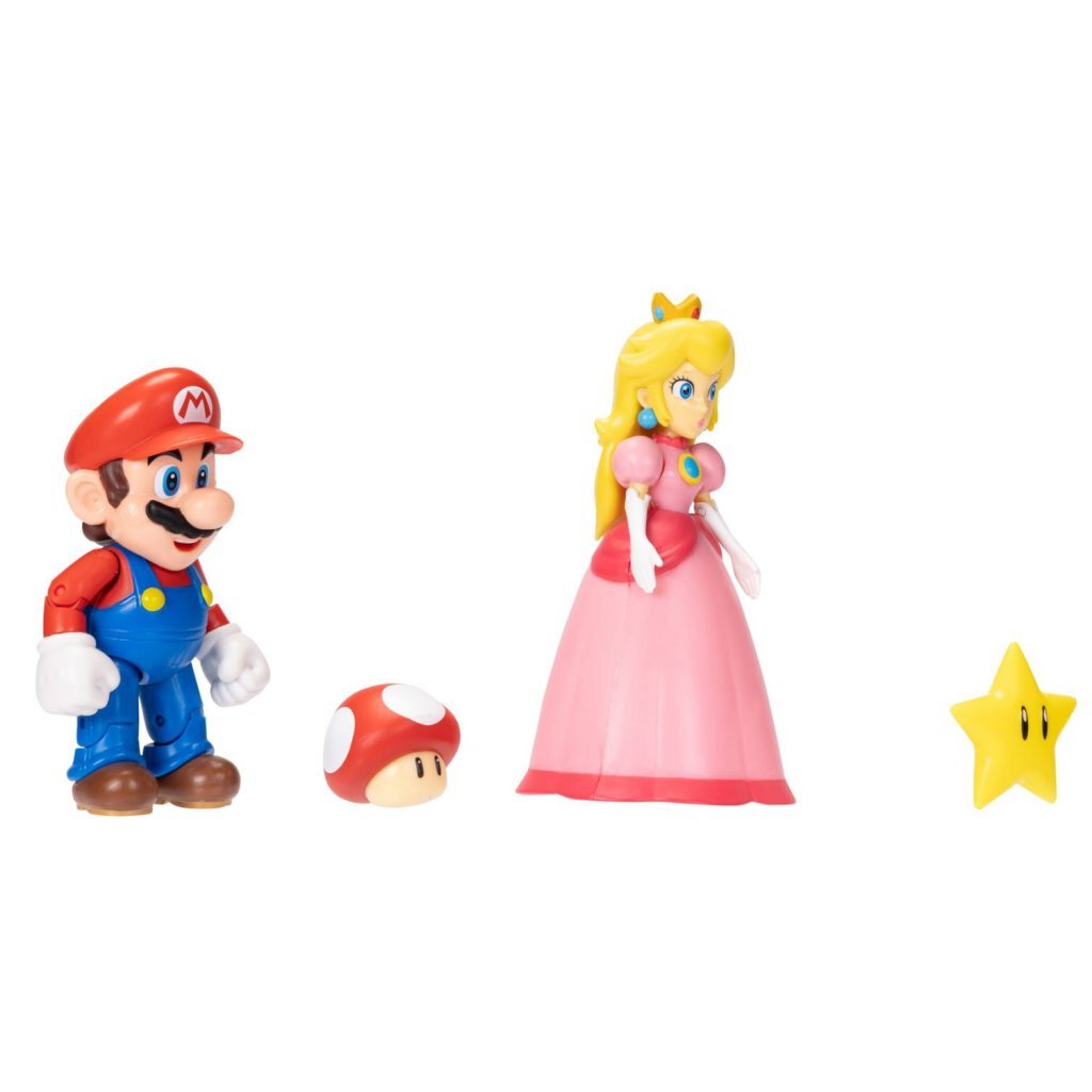 Super Mario Figuren Mario en Peach - Afbeelding 3